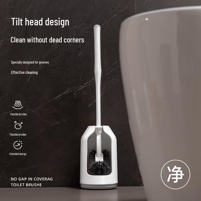 CMAOS Wall-Mounted Toilet Brush Set with Round Base (2-Pack)