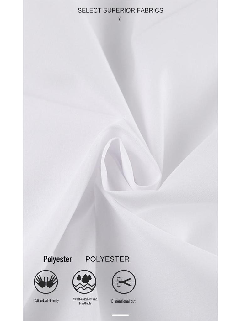 2023 Autumn White Slimming Long-Sleeved Polo Dress for Women