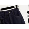 DIMANAF 2026 Primavera Estate Taglie Forti Donna Gonne Corte Pantaloni Jeans Vita Elastica Pantaloncini Oversize Denim Cotone tinta unita