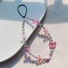 Romantic Minimalist Butterfly Phone Charm Lanyard – Elegant Anti-Lost Wrist Chain