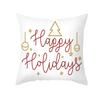 Cartoon Print Christmas Pillow Cover Office Sofa Cushion Pillow Cover Cross-border Home