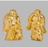 Viel Glück Sieben Glücksgötter Stofftasche Buddhistisches Hideun Makita Original Statue Ornament Takaoka Kupferwaren (Vergoldet/24 Karat Gold) Bildhauer