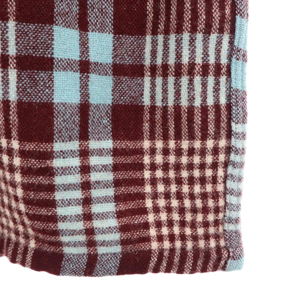 VAN HEUSEN 50. léta 60. léta Límec na rozepínání Vintage krabicová silueta Kostkovaný vzor Dlouhý rukáv Košile s límcem na rozepínání Pánská Použitá