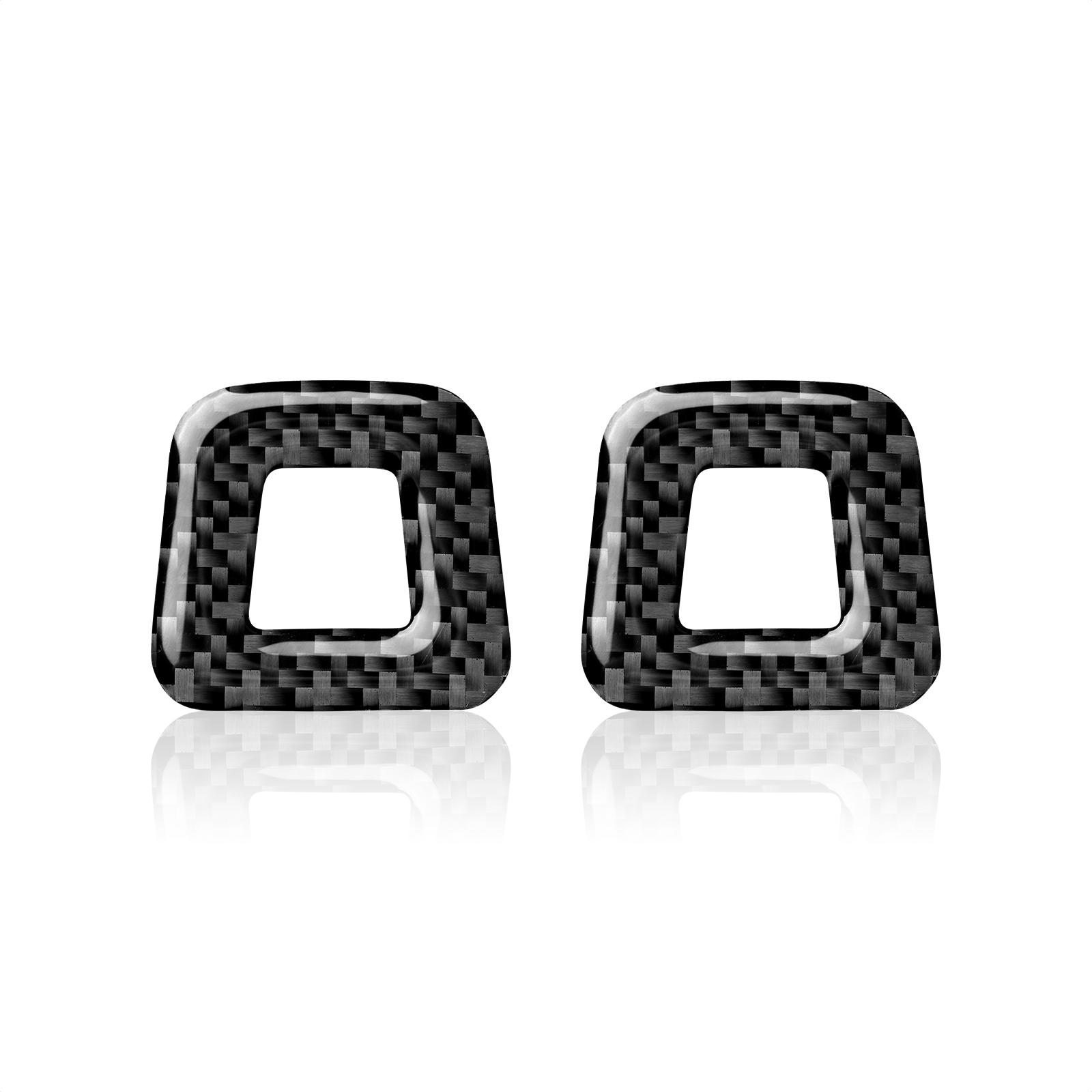 

Наклейка на автомобильный динамик из настоящего углеродного волокна, декоративная накладка для Alfa Romeo Giulia 952 Stelvio 949 2017- чёрный