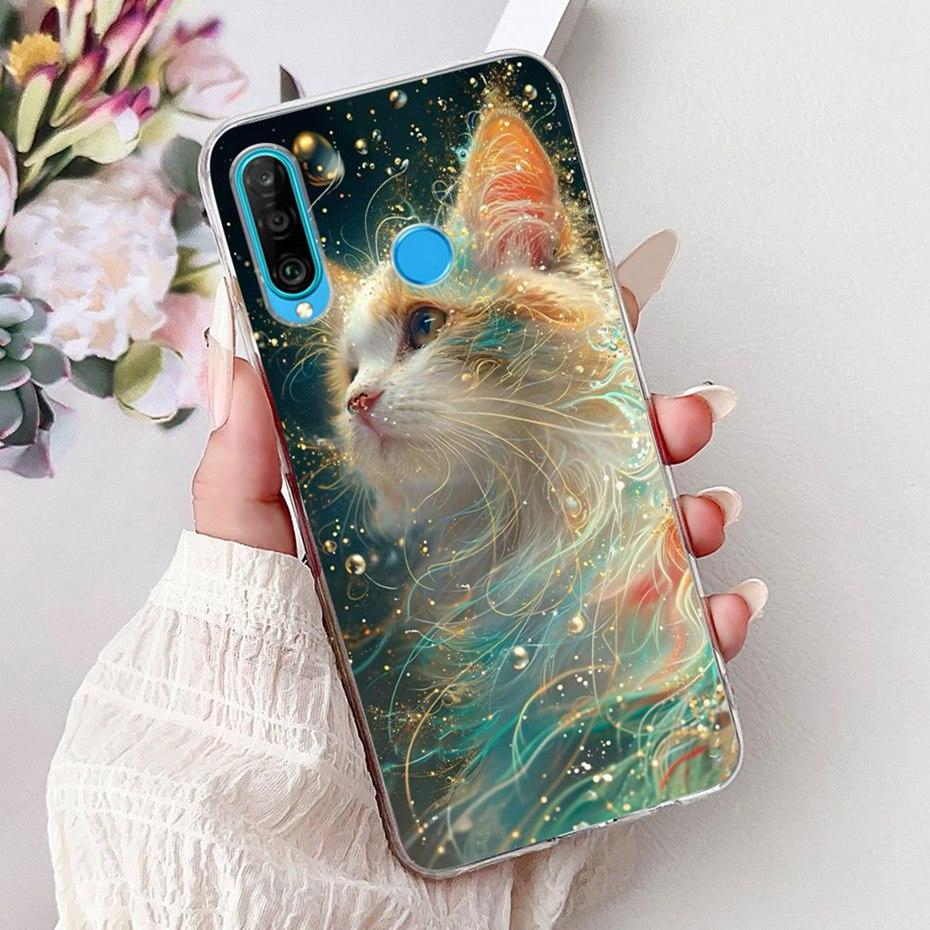 Cute Cartoon Case For Huawei P30 Lite P30 Pro Soft Silicone TPU Back Cover For Huawei P30lite P 30 P30Pro Phone Cases