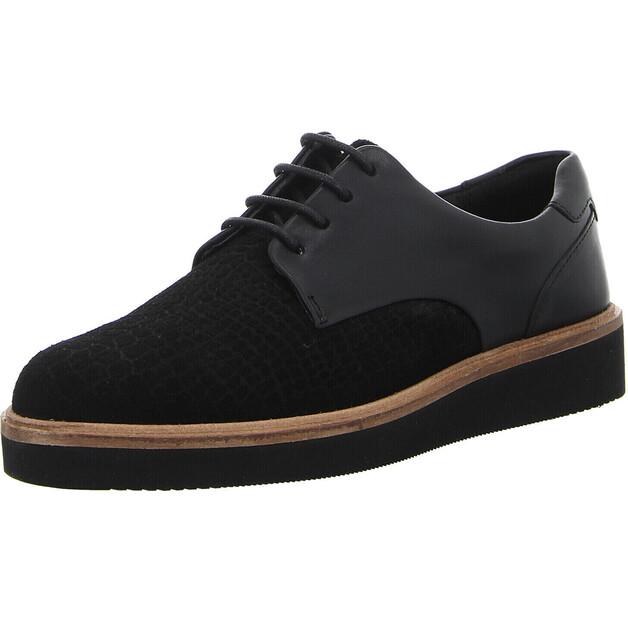

Женские полуботинки Clarks Sneaker baille lace glattleder чёрные 39