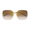 Cartier Metal Butterfly Sunglasses Women sunglasses Gold CT0359S002