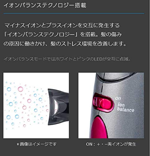 Koizumi Hair Dryer Ion Balance Salon Sense 300 Gray KHD-9920/H