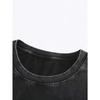 Men' Vintage Printed Pure Cotton Loose Fit Short-Sleeve Crew Neck T-Shirt - Washed Distressed T-Shirt Suitable for Casual Outdoor Wear, Year-Round