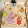 Barbapapa Flannel Blanket, High quality Comfortable for All Seasons, Home Decor, Warmth and Comfort