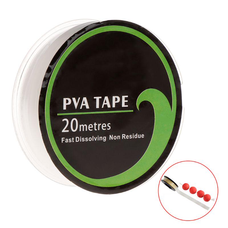 PVA-Band für Angel-Feeder, wasserlöslich, 10 mm x 20 m, schnell auflösbares Tackle, transparent, umweltfreundlich