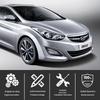 Compatible with Hyundai Elantra 14th Gen Front Fog Lamp Frame & Cover