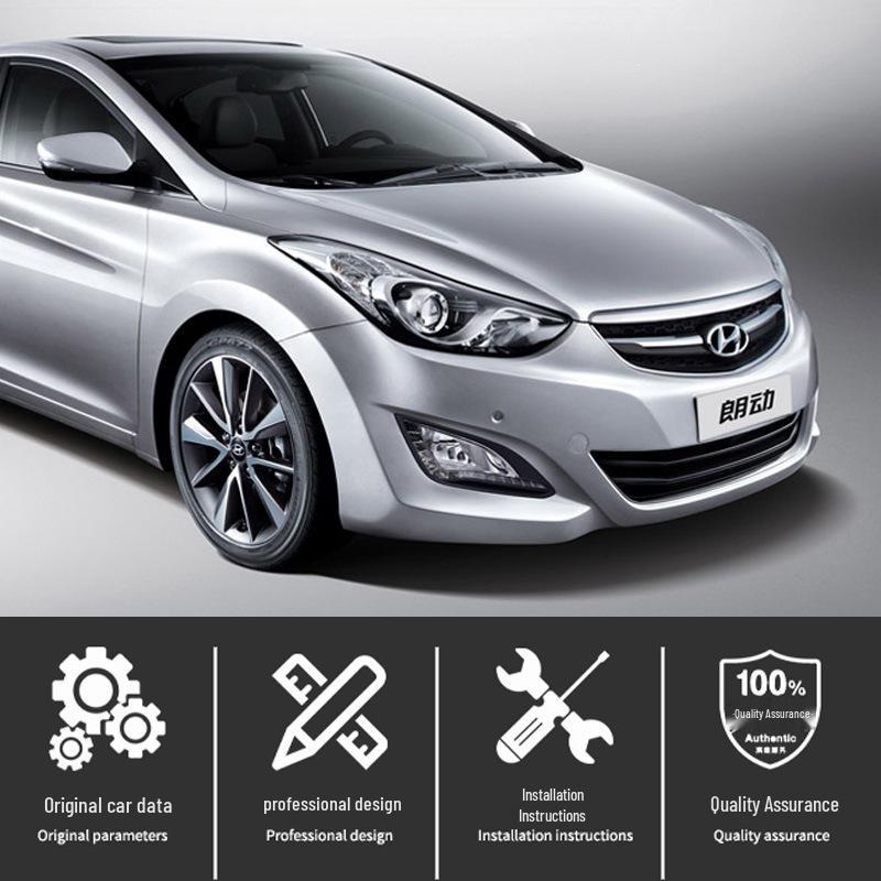Compatible with Hyundai Elantra 14th Gen Front Fog Lamp Frame & Cover
