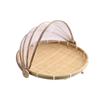 Bamboo Anti-insect Dustproof Basket Reusable Fruit Vegetable Tray Food Storage Basket  Kitchen Tool