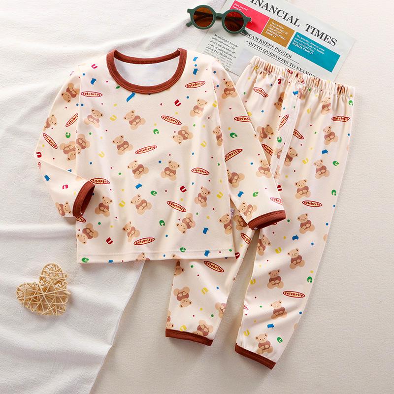 

Children s Thermal Cartoon Pajamas Set: Boys and Girls Autumn Underwear & Pants 80 cm