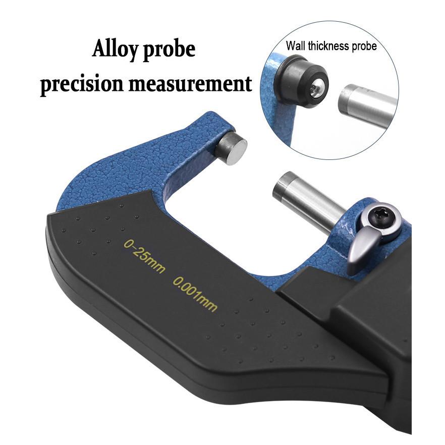 0-25mm 0.001 High Precision Spiral Micrometer Measurement Tools Outside Micrometer Electronic Digital Display Micrometer Caliper