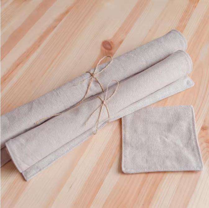 2026 High Quality and Luxury Natural Linen Village Fabric Placemats Dining Table Napkin Drop Shipping