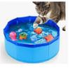 Portable Foldable Waterproof Foot Bath Multifunctional Cat Litter Box Foot Washing Basin Small Animal Bath Sand Tray