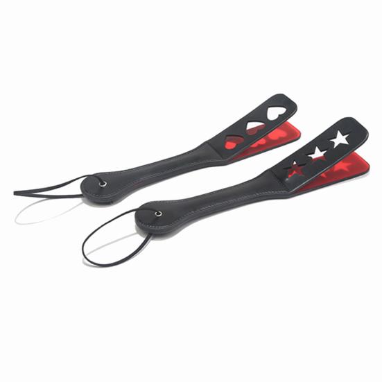 Sex Double-deck Slave Paddle Butt Whip Faux Leather Spanking Flogger Bondage