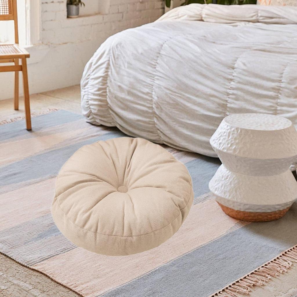 Tatami Floor Pillow Seat Cushion Portable Booster Seat Pad Furniture Floor Cushion Pad for Office Bedroom Prayer Adults Kids