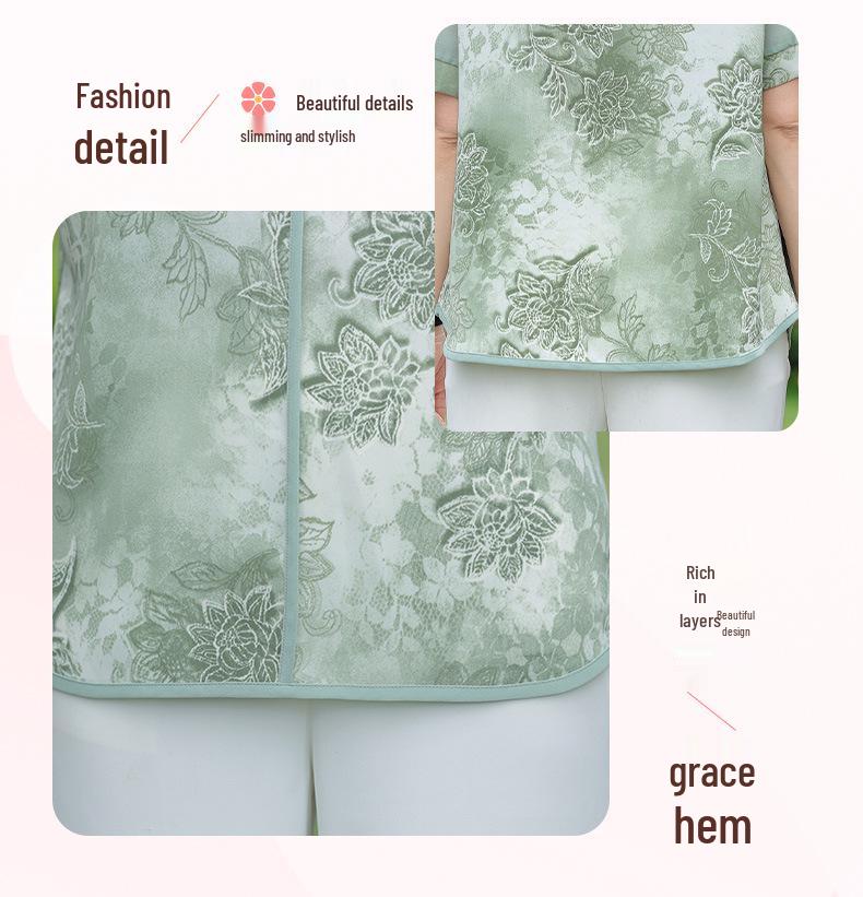 Mom's Summer Chiffon Short-Sleeve Top - Vintage Style 2026 for 50s & 60s