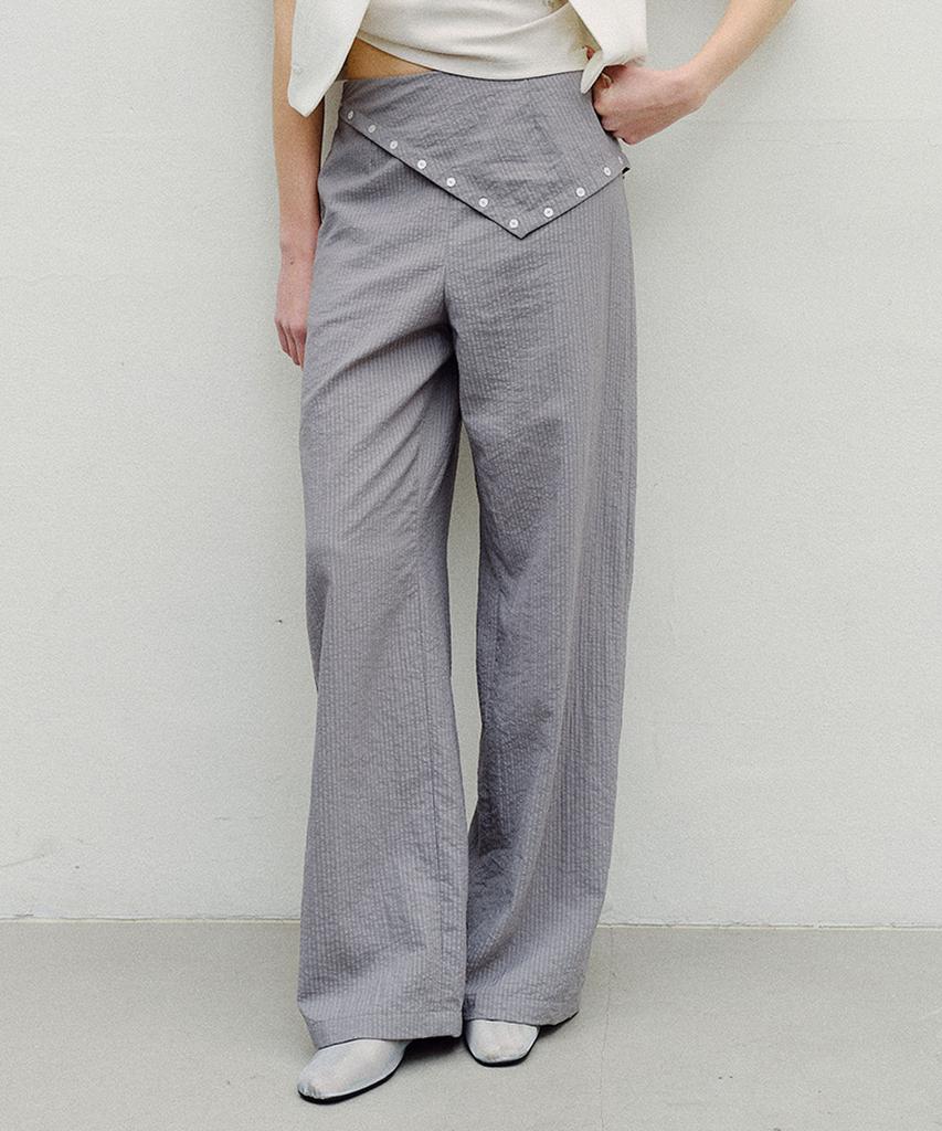 EN OR Scarf Layered Pants - Gray