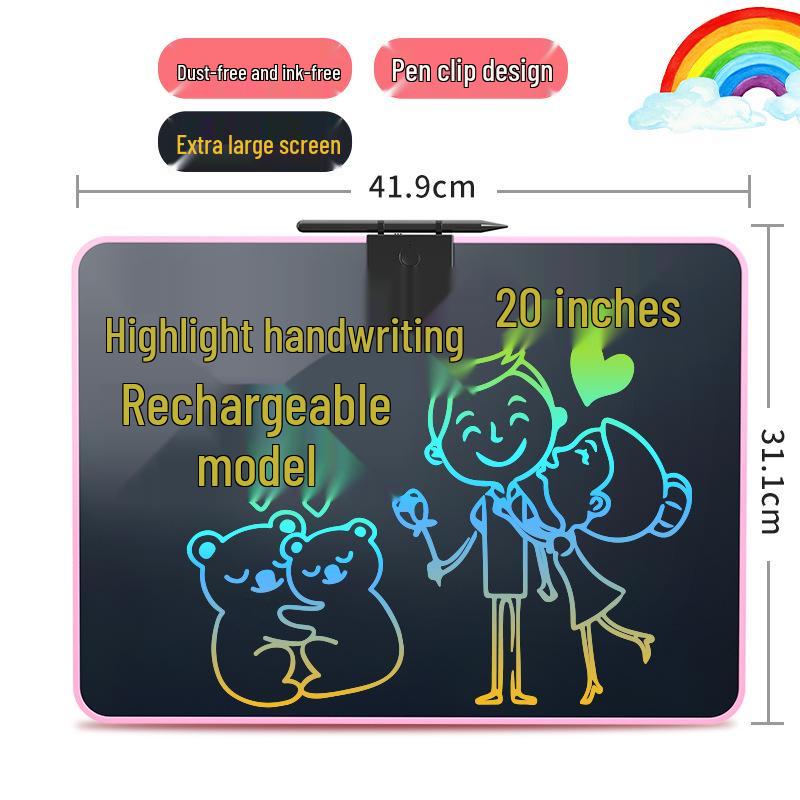 16" Rechargeable Erasable LCD Writing Tablet for Children and Toddlers