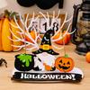 Wooden Pendant Festival Decor Pumpkin-Witch Decoration Front Door Welcome Sign Halloween Themed Door Sign Party Supplies