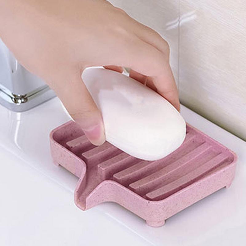 Soap Dish with Drain Bathroom Multipurpose Soap Tray Portable Soap Storage Containers Soap Holder Box for Shower Sponges