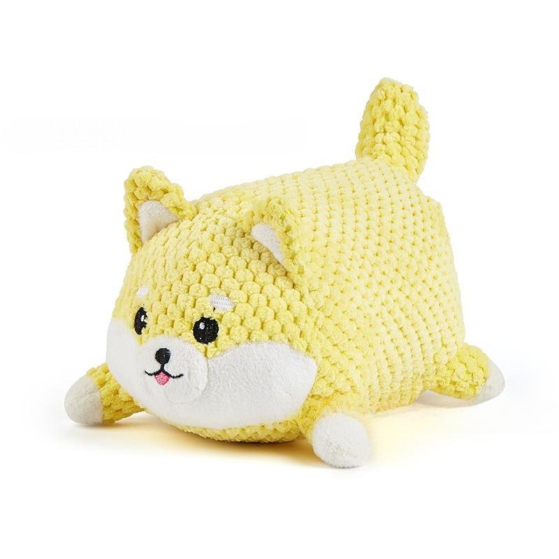 2025 Big Dog Cute Dog Plush Pet Vocal Pig Barking Bite-resistant Wear-resistant Anti-boredom Funny Products Dou Corgi Dolls