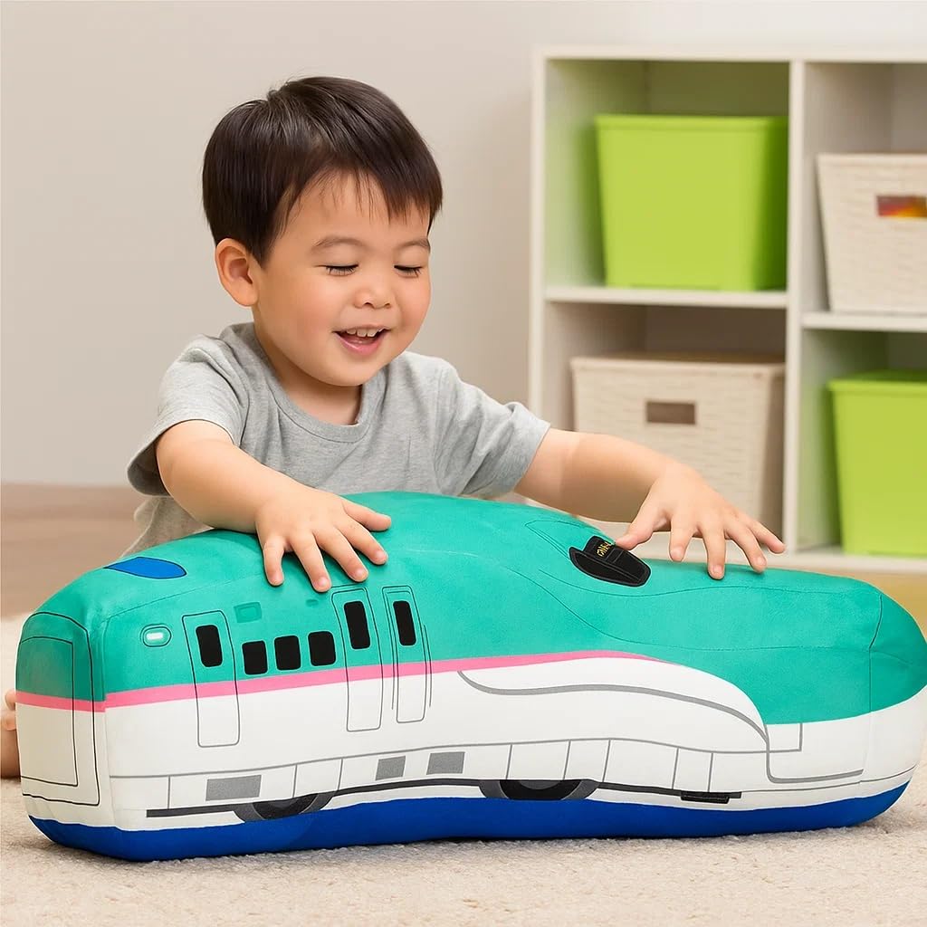 Plarail GRAN+ Plush Toy E5 Series Shinkansen Hayabusa Cushion Official