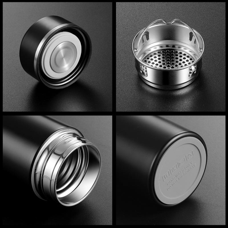 316 stainless steel thermos cup, high-end gift water cup, car business office cup, intelligent temperature measurement cup