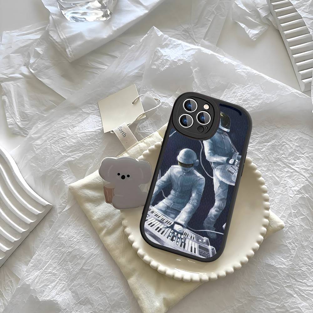 Around The World Daft Punk For IPhone 16 15 14 13 12 11 Pro Max Plus Leather Phone Case