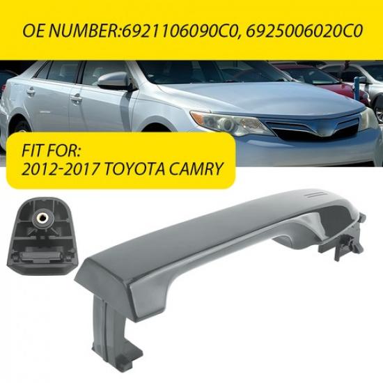 4X Front Rear Exterior Outside Door Handle For Toyota Camry 2012 2013 2014-2017 Rear Left or Right(1x)