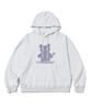 Nothing Special Print Hoodie White Melange