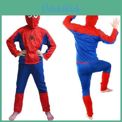 Amazing Spider-man Patterned Kids Costume Set For Halloween And Parties