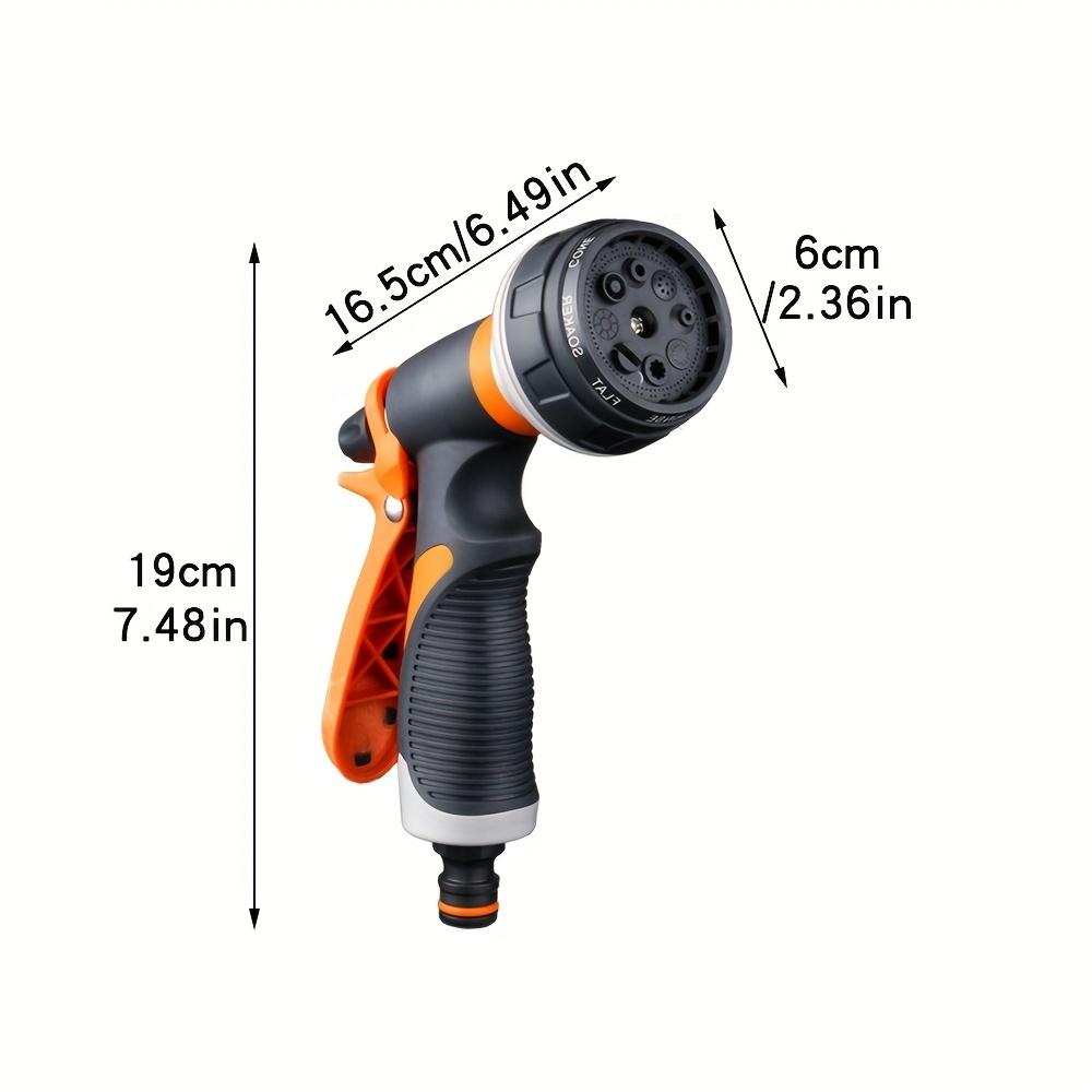 Pistola a Spruzzo da Giardino ad Alta Pressione per Irrigazione Esterna - Ugello Regolabile, Design Leggero in Plastica, Filettatura Standard