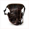 Meigardass Leg Genuine Multifunctional Waist Pouch for Thigh Hip and Shoulder Outdoor Waterproof and Abrasion Resistant Men's Bag, Leather,