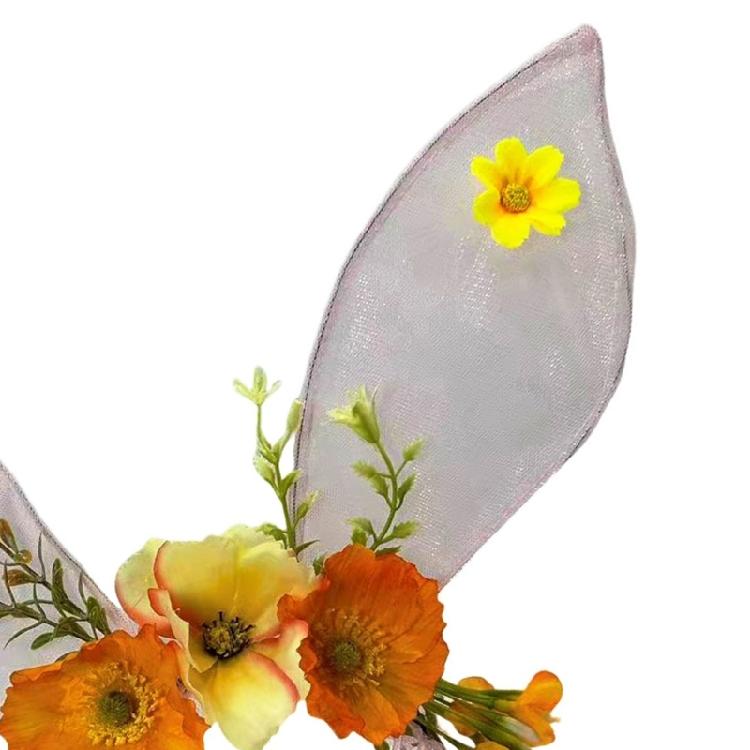 Festival Rabbit Ears Hair Band Soft Mesh Plastic Holiday Theme Hair Decoration Comfortable Wear for Children Adults