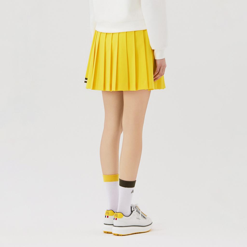 MARTINE GOLF Tip Point Pleats Culotte_Yellow
