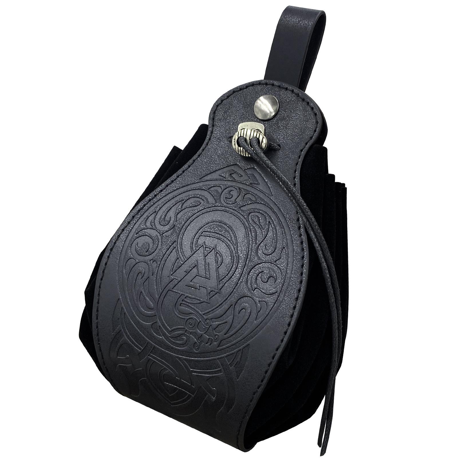 

PU Leather Bag for DND Dice Game Tray 5 Celtic Designs Cute Drawstring Pouch Role Playing RPG Gift Coin Purse