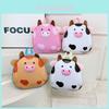 Cute Girl Backpack For Kids Pvc Animal Pattern With Breathable Straps For School Use
