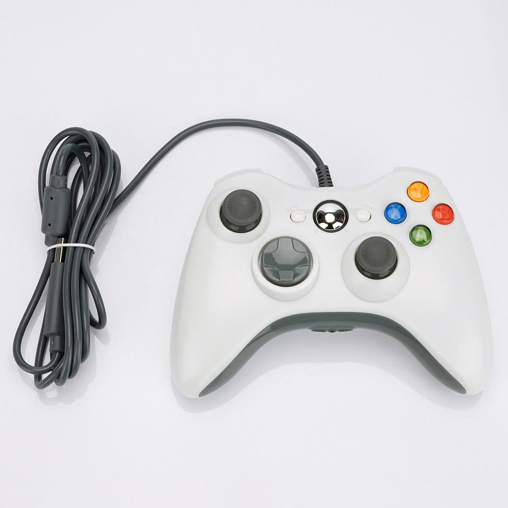 Controller da Gioco Cablato per X-BOX360 Accessorio Connessione Cablata Controllo di Precisione Feedback di Vibrazione modello console cablata - bianco