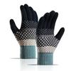 Knitted Gloves Women Winter Warm Thermal Double Layer Fleece Lined Thick Outdoor Riding Fingerless Touchscreen Wholesale Adult Five-Finger