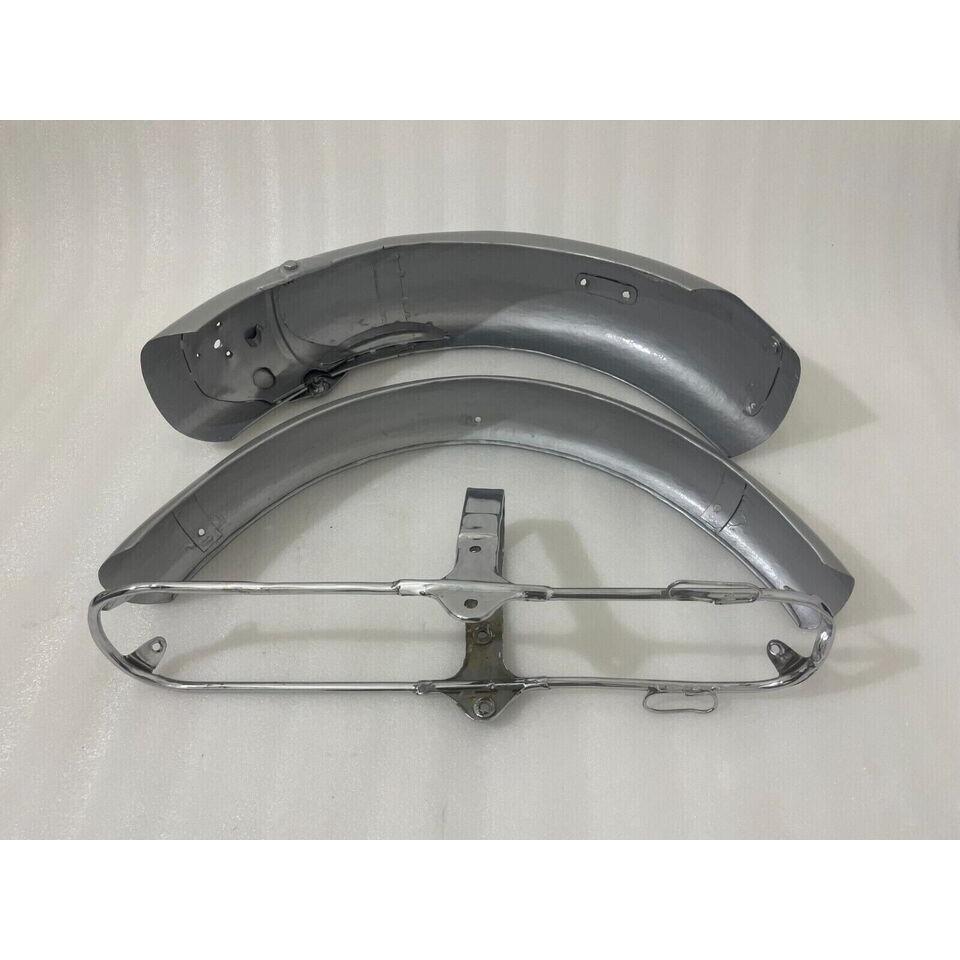 Honda Mudguard CL72 CL77 (1962 - 1967) 305 Scrambler Silver Painted Mudguard set