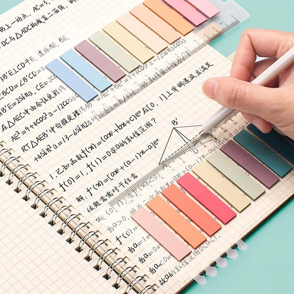 Klebeschilder Schulbürobedarf Lesezeichen Marker Handkonto Notizen Notizblock Haftnotiz Index Notizblock Loseblatt Index