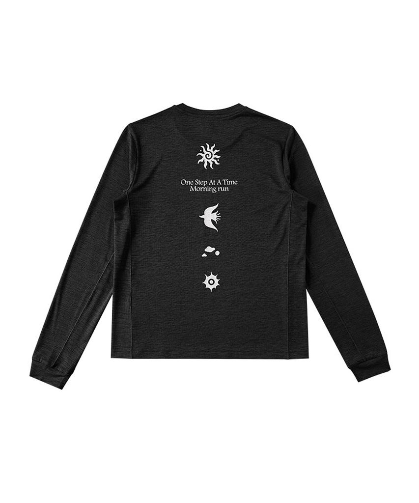 Beoteunseoul [Womens] Airlight Back Graphic Morning Run Long Sleeve (7 Colors)