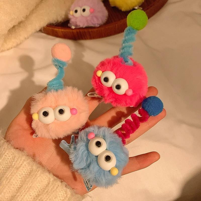 Sweet Hairpin Cute Girl Clasp Spring Headband Big Eyes Claw Clip Fashion Hairpin
