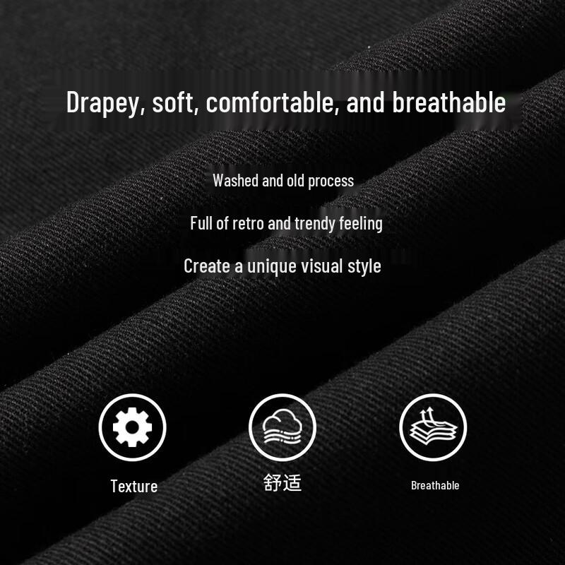 Men's American Retro Straight-Leg Loose Fit Jeans