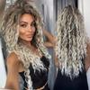 European and American Long Curly Synthetic Wig - Fluffy, Small, Curly Hairpieces for Women